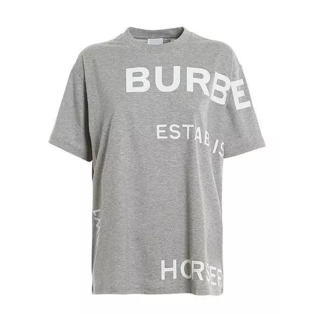 Carrick Horseferry Print Oversized Tshirt Grey – E Wholesale