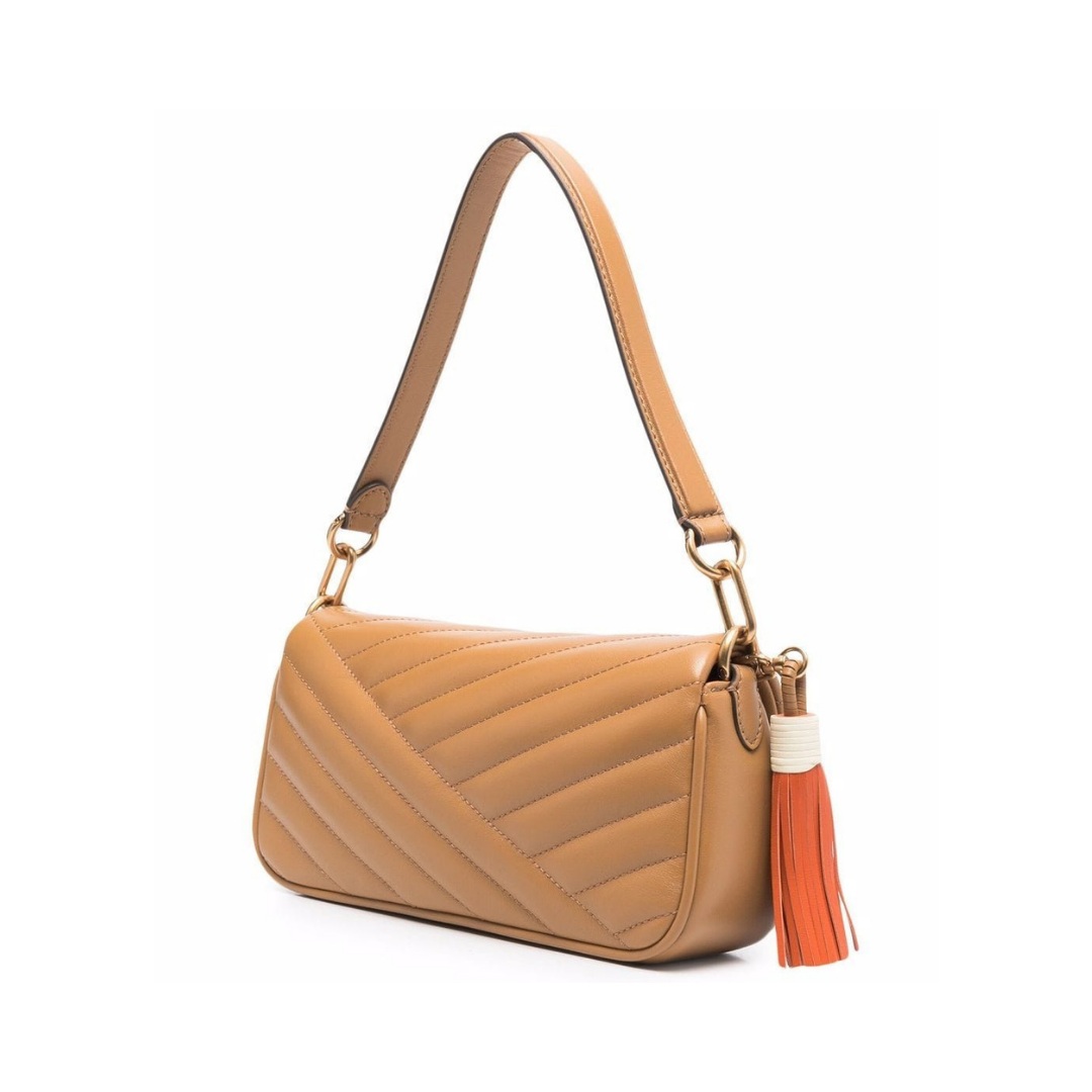 Kira Chevron Small Flap Shoulder Bag Dusty Almond – E Wholesale